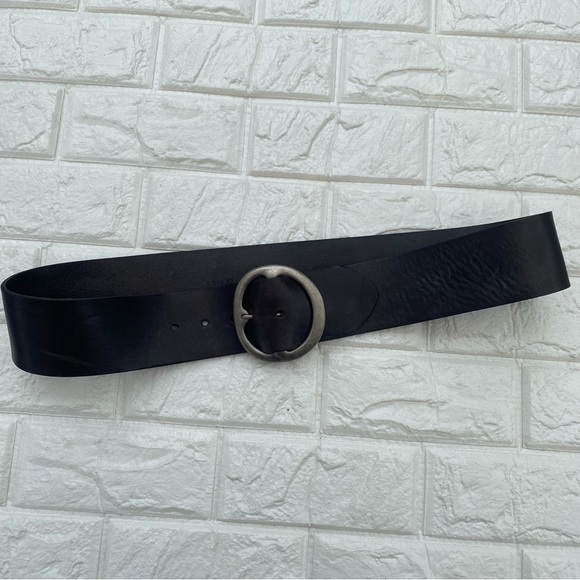 Fossil dark brown Leather Wide Belt L - Picture 1 of 9